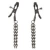 Euphoria Collection Chain Nipple Clamps - Black