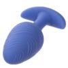 Cheeky Rechargeable Silicone Glow in The Dark Butt Plug - Large - Blue