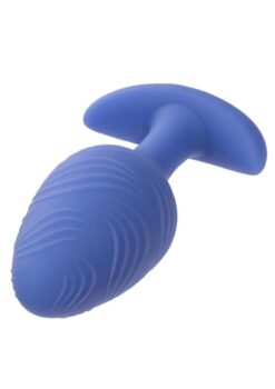 Cheeky Rechargeable Silicone Glow in The Dark Butt Plug - Large - Blue