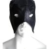 Rouge Leather Half Mask - Black