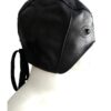 Rouge Leather Half Mask - Black