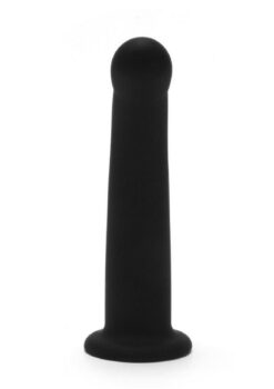 ME YOU US Black Curved Silicone Dildo 6in - Black