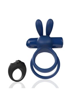 Screaming O Ohare XL Remote Control Rechargeable Silicone Vibrating Cock Ring - Blue