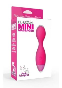 Pink Pussycat Vibrating Rechargeable  Personal Mini Massager - Pink