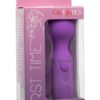 First Time Rechargeable Silicone Massager - Purple
