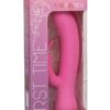 First Time Silicone Rechargeable Bunny Rabbit Vibrator - Pink