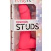 Neon Silicone Studs Dildo 6in - Pink