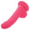 Neon Silicone Studs Dildo 6in - Pink