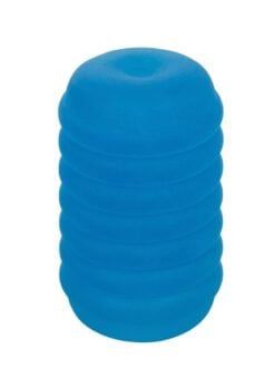 Pop Sock Ribbed Stroker - Blue