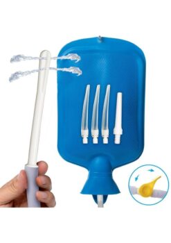 CleanStream Deluxe Shower Enema Kit - Blue/White