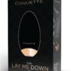 Coquette The Lay Me Down Rechargeable Silicone Vibrator - Black/Gold