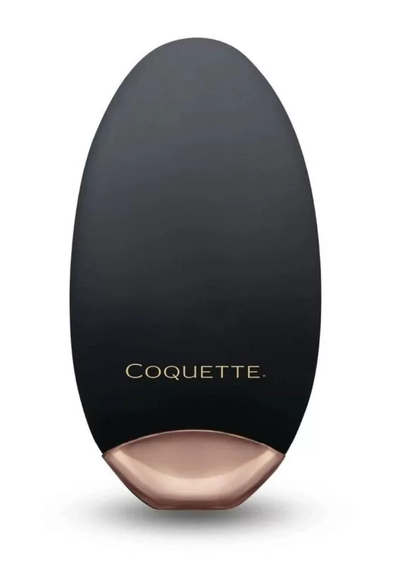Coquette The Lay Me Down Rechargeable Silicone Vibrator - Black/Gold
