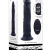 Black Thunder Rechargeable Silicone Dildo with Remote - Black