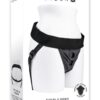 Gender X Double Rider Harness with Vibrating Ring - Black