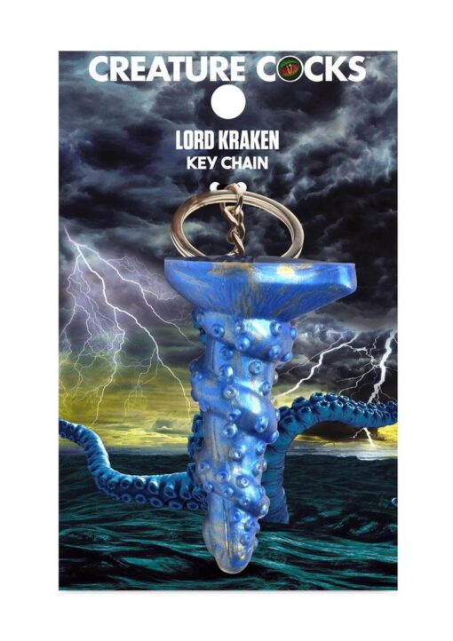Creature Cocks Lord Kraken Keychain - Blue