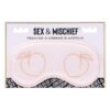 Sex and Mischief Peaches n CreaMe Blindfold Ivory/Orange