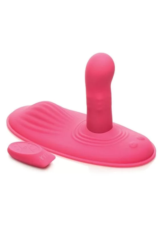 Inmi Spin N Grind Rotating and Vibrating Rechargeable Silicone Grinder Pad with Remote - Pink