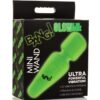 Bang! Glow in the Dark Rechargeable Silicone Mini Wand - Green