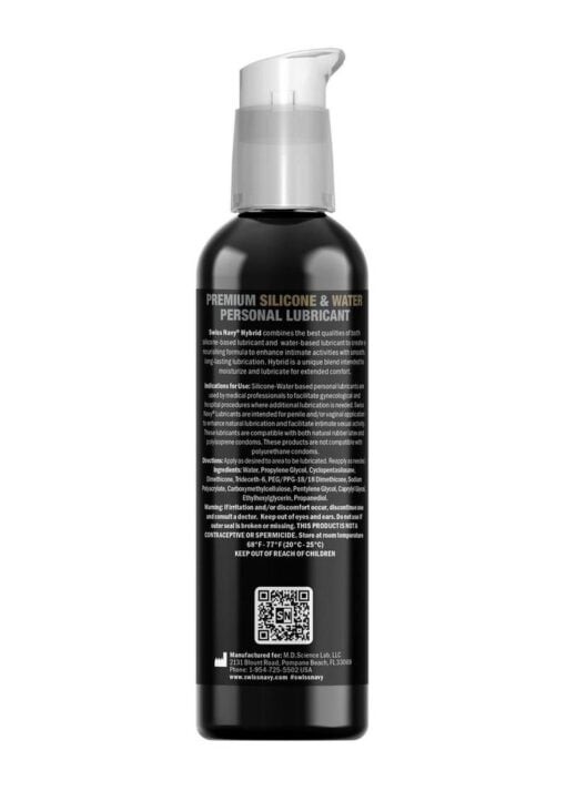 Swiss Navy Hybrid Lubricant 4oz/118ml