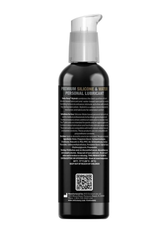 Swiss Navy Hybrid Lubricant 4oz/118ml