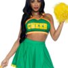 Pleated Skirt and Pom Pom (3 Piece) - XSmall - Green