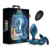 Anal Adventures Matrix Cosmos Plug Kit Silicone Anal Plug Set - Lunar Blue