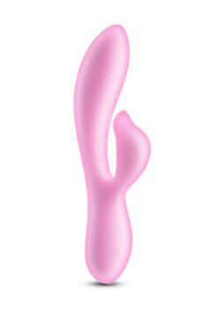 Pure Dawn Rechargeable Silicone Rabbit Vibrator - Pink