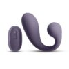 Secrets Maple Rechargeable Silicone G-Spot Warming Vibrator with Clitoral Stimulation - Purple