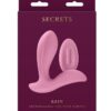 Secrets Rain Rechargeable Silicone Vibrator with Remote - Pink