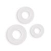 Firefly Bubble Ring Glow in The Dark Cock Ring Set (3 pieces) - White