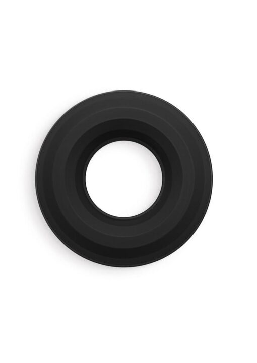 Renegade Fireman Ring Silicone Cock Ring - Medium - Black