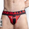 Fister 3D Rubber Fist Jock - Black/Red - Large