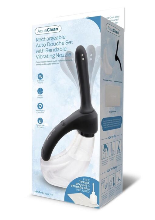 AquaClean Rechargeable Auto Douche - Black