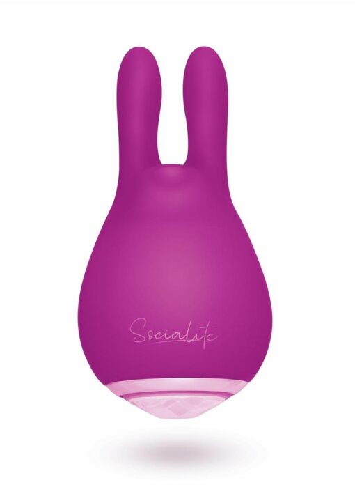 Bodywand Socialite Eden Rechargeable Silicone Clit Stimulator - Purple/Gold