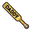 Paddle Daddy Enamel Pin - Yellow/Black