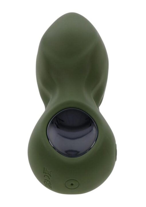 Gender X My Secret Garden Rechargeable Silicone Anal Plug with Remote - Green