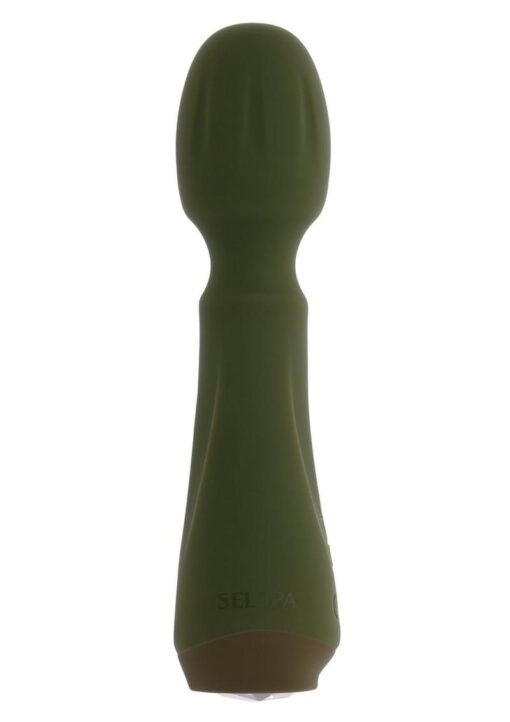 Selopa Heartfelt Rechargeable Silicone Body Wand - Green