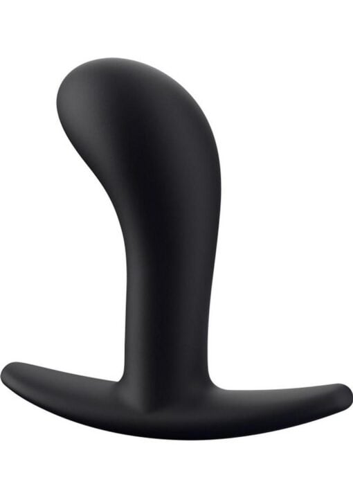 Bootie M Silicone Anal Plug - Medium - Black