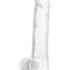 Fantasia Ballsy Dildo 6.5in - Clear