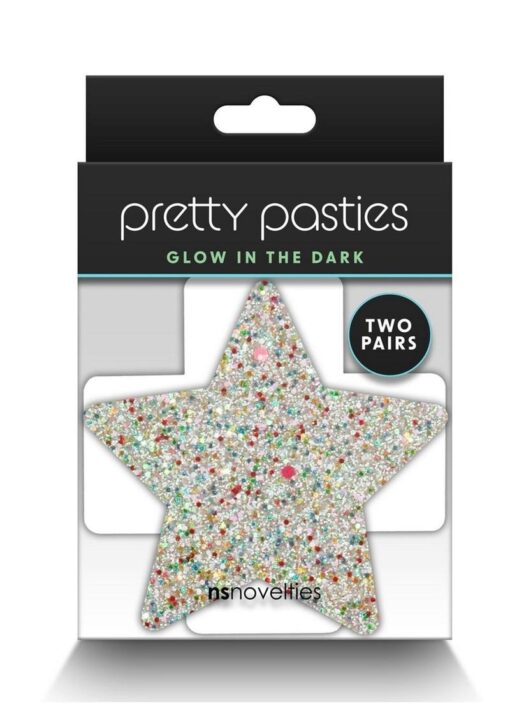 Pretty Pasties Star and Cross Glow in the Dark - Multicolor