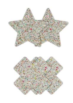 Pretty Pasties Star and Cross Glow in the Dark - Multicolor