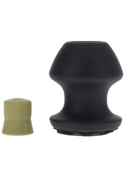 Fort Troff Kum Keeper Silicone Open End Anal Plug - Small - Black