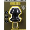 Fort Troff Kum Keeper Silicone Open End Anal Plug - Medium - Black