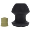 Fort Troff Kum Keeper Silicone Open End Anal Plug - Medium - Black
