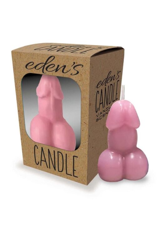 Eden`s Candle Vanilla Scented Penis - Rose Pink