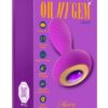 Oh My Gem Charm Rechargeable Silicone Anal Plug - Amethyst Purple