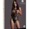 Le Desir Contrast Net Teddy - O/S - Black