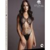 Le Desir Strappy Lace Teddy - O/S - Black