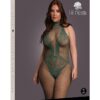 Le Desir Fishnet Lace Bodystocking - Queen - Green