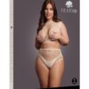 Le Desir Duo Net Key Hole Bra Set - Queen - Beige